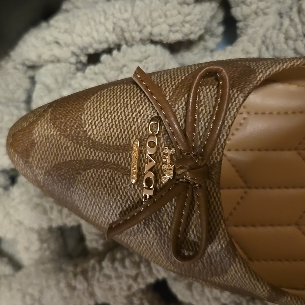 Coach Brown Leather Loafers Flats